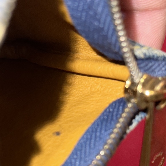 Louis Vuitton denim cles clea coin key pouch holder wallet case - Picture 11 of 12